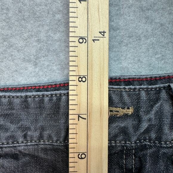 Tommy Hilfiger Freedom Boot Cut Jeans Womens 6R Black Slim Fit Low Rise Y2K Vibe - Picture 6 of 8